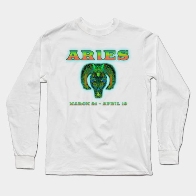 Aries 9b Blue Long Sleeve T-Shirt by Boogie 72